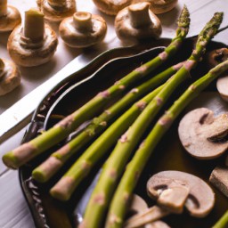 

This delicious Italian side dish is made of portabella mushrooms and asparagus, making it a gluten-free, eggs-free, nuts-free and soy-free meal.