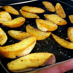 roasted potatoes.
