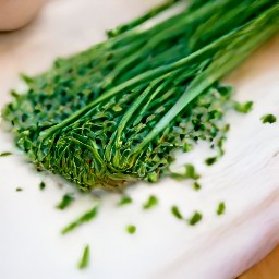 chopped chives.