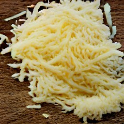 grated gruyere cheese.