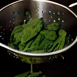 the spinach is cooked.