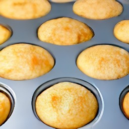 the muffins are done baking.