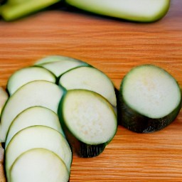 a slice of zucchini.