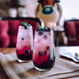 

This delicious vegan, gluten-free, eggs-free, nuts-free, soy-free and lactose-free blueberry lemonade is made with fresh blueberries and granulated sugar for a refreshing treat.