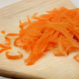 grated carrots.