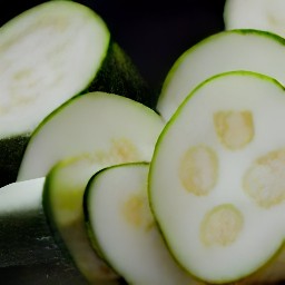 chopped leeks and zucchini.