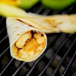 grilled fruit quesadillas.