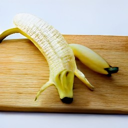 peeled bananas.