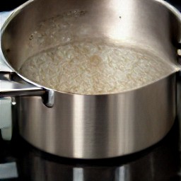 8 cups of heated water.