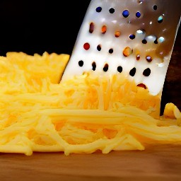 grated cheddar cheese.