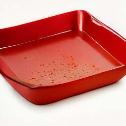the baking dish is coated in cooking spray.