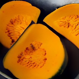 the winter squash is in a baking dish with 2 cups of water. it has been in the oven for 30 minutes.