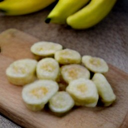 sliced bananas.