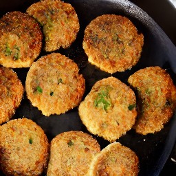 fried patties.