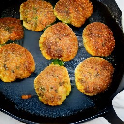 the patties are now flipped over.