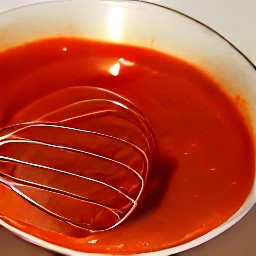 a sweet ketchup mixture.