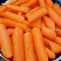 steamed carrots.