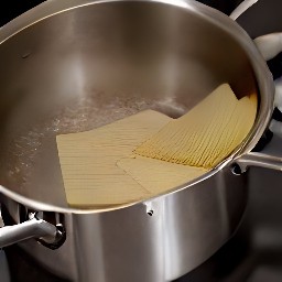 a cooked lasagna sheets pasta.