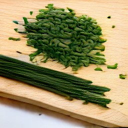 chopped chives.