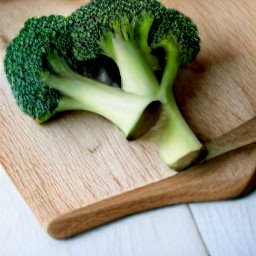 broccoli that is trimmed and chopped.