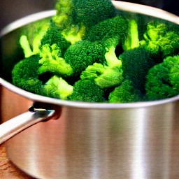 steamed broccoli.