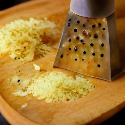 grated garlic.