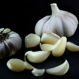 peeled garlic.