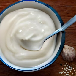 the output is a yogurt sauce.