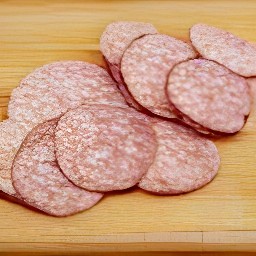 the beyond sausage links cut into 0.25-inch slices.