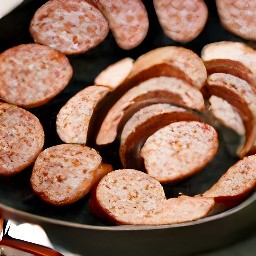 a cooked beyond sausage.