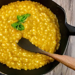 a creamy pumpkin rice dish.