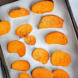 a baked sweet potato.