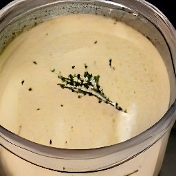 a cheese sauce.