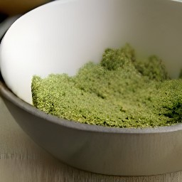 a sesame seed crust.