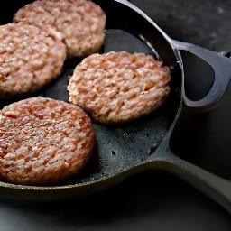 meatless burger patties.