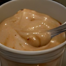 the kimchi mayonnaise chilled in the fridge for 30 minutes.