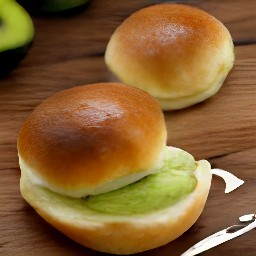 the chopt mexican goddess dressing spread on the toasted burger buns.