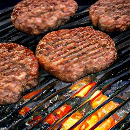 flipping beyond burger patties with a spoon.