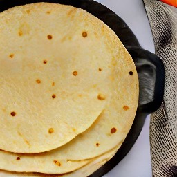 a fried tortilla.