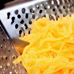 shredded cheddar cheese.