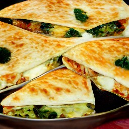 two minutes of toasted tortillas.