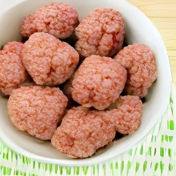 the beyond beef mixture is formed into 1-inch-balls.