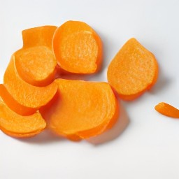 a sliced sweet potato.