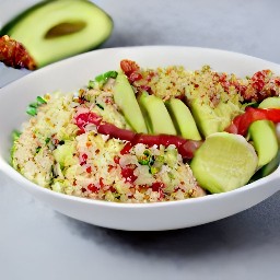 a beyond chicken spiced bowl.