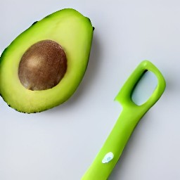 two and a half peeled avocados.