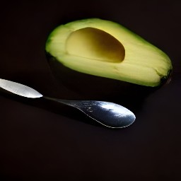 the avocado is now pitted and peeled.