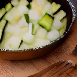 a creamy sauce made with zucchini, cream cheese, lemon zest, and lemon juice.