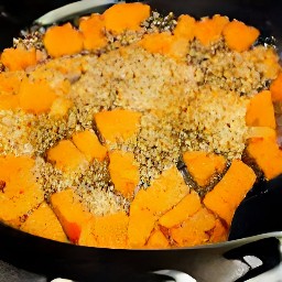 a smooth mushroom-squash mixture.