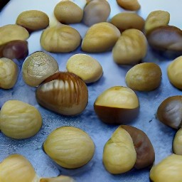 chopped chestnuts.