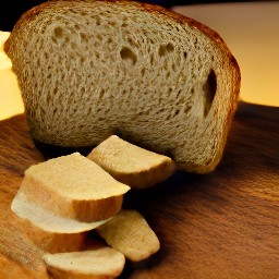 cubed bread.